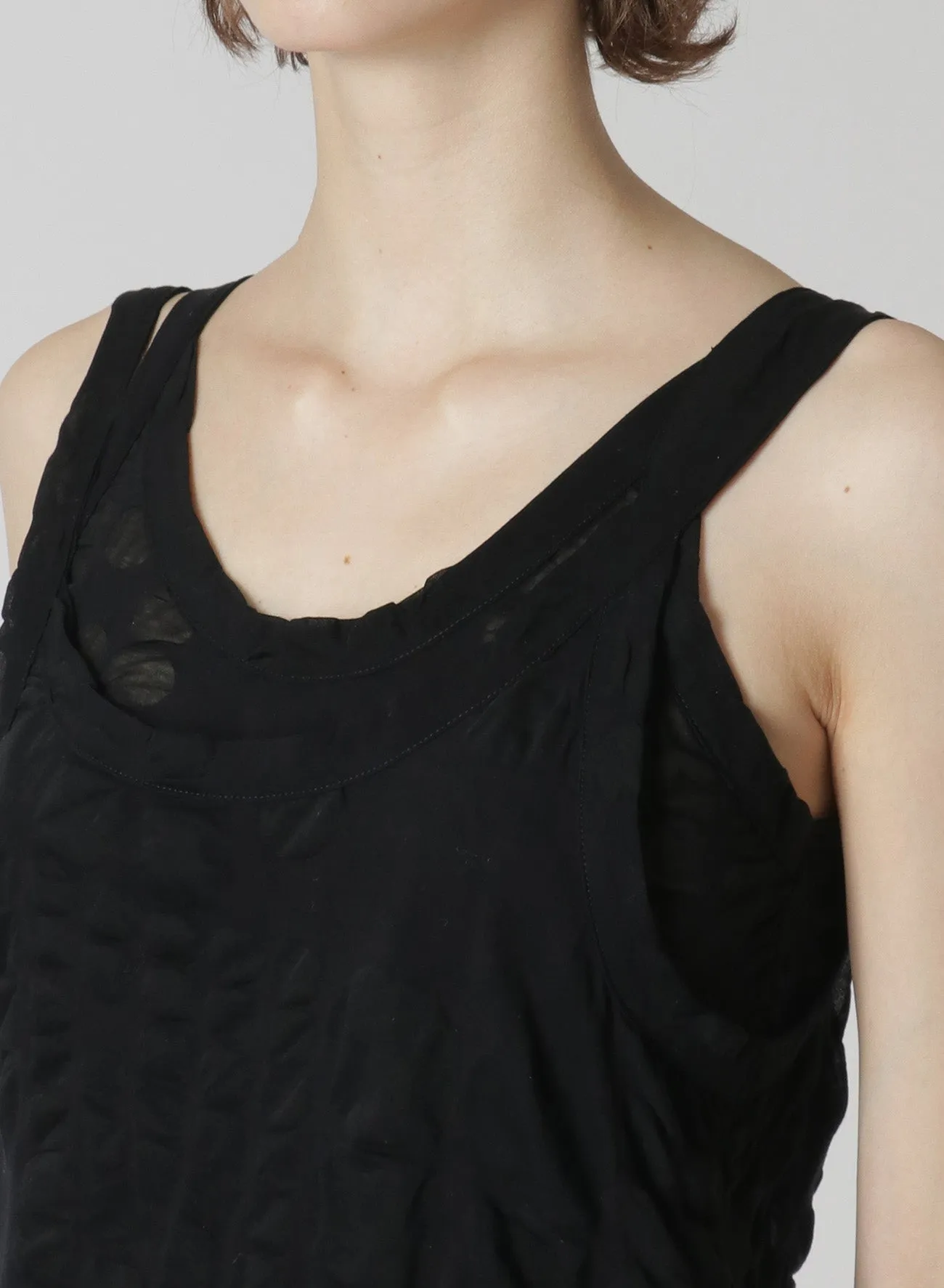 100/- COTTON DOUBLE LAYERED TANK TOP