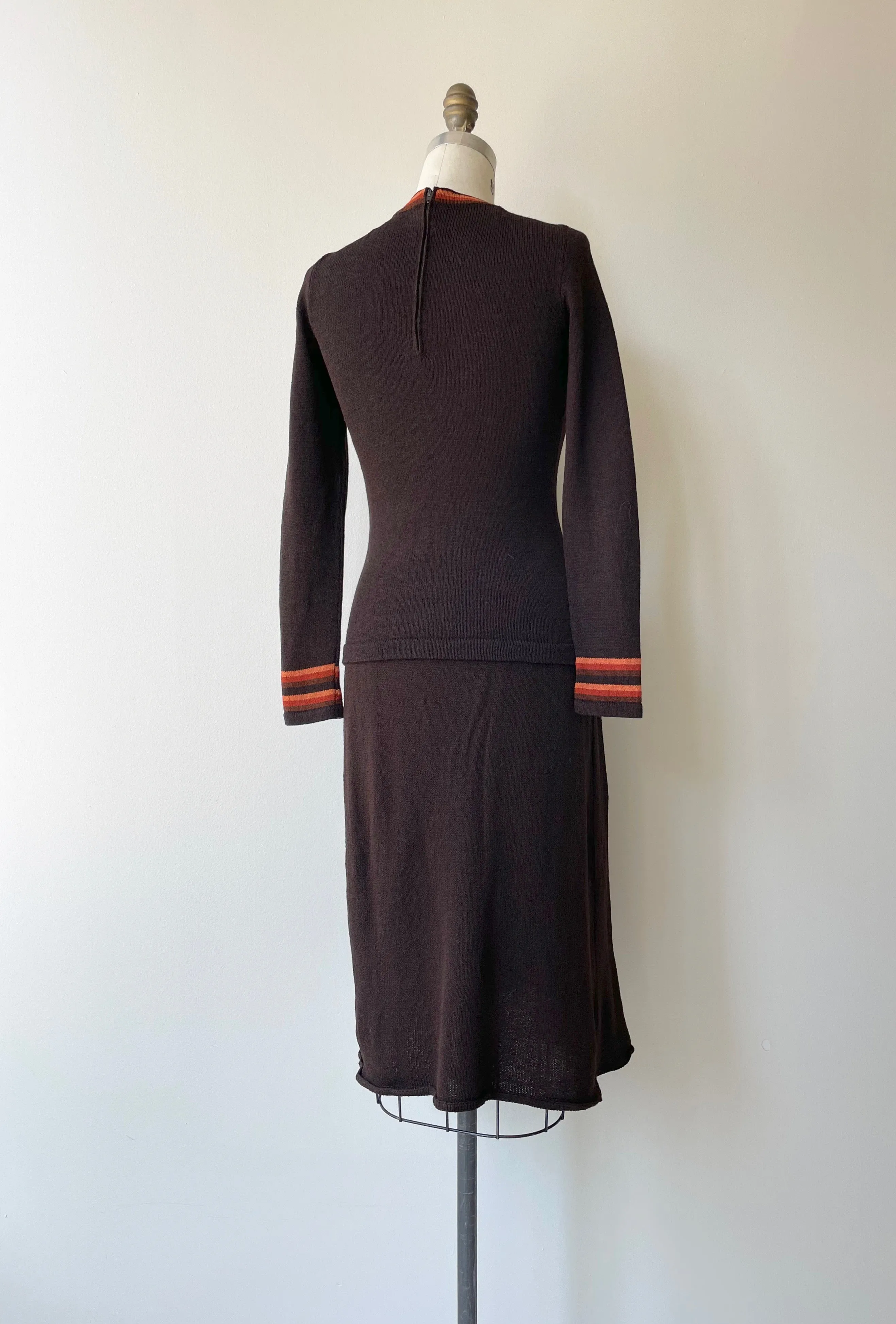 Adolfo 1970s Knit Dress