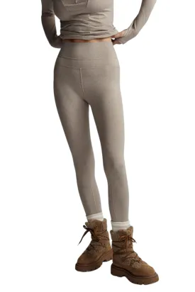 Always Warm Base Layer Legging, Taupe Marl