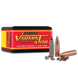 Barnes Varminator 6mm 58gr HP FB Projectiles - 100Pk