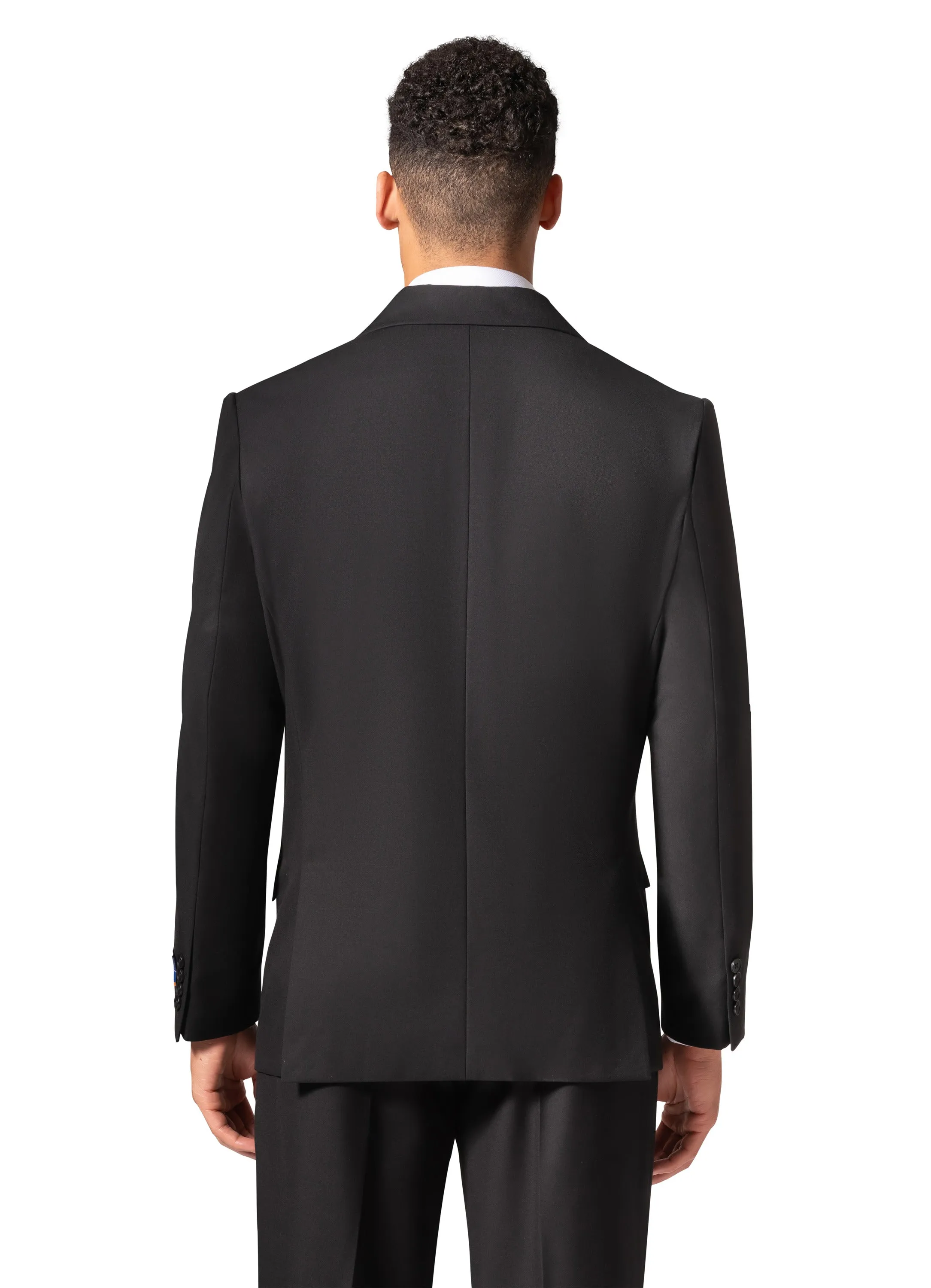 Berragamo A6732 D/B Modern Fit Suit - Black