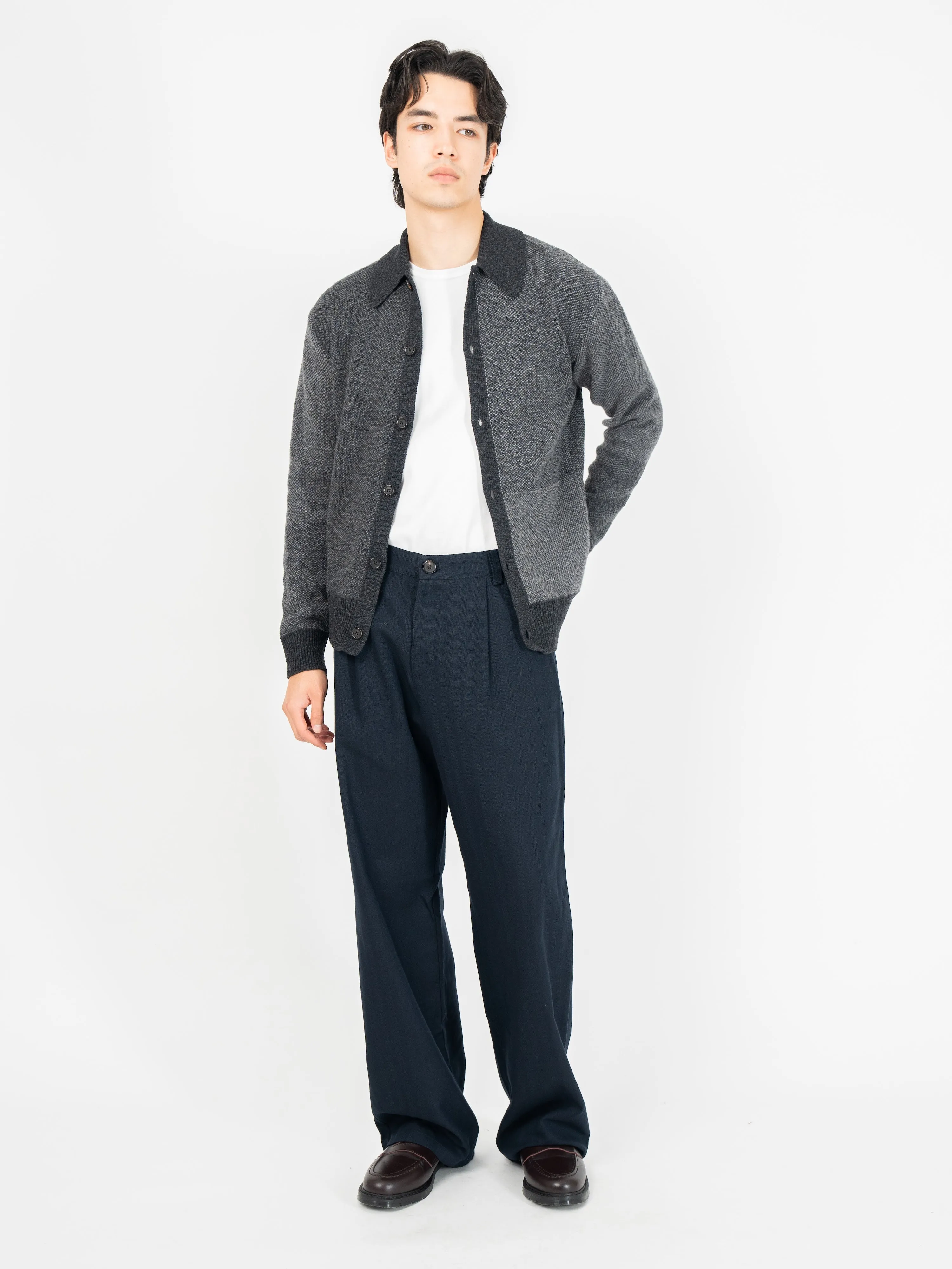 Britten Knitted Cardigan Delfino Grey