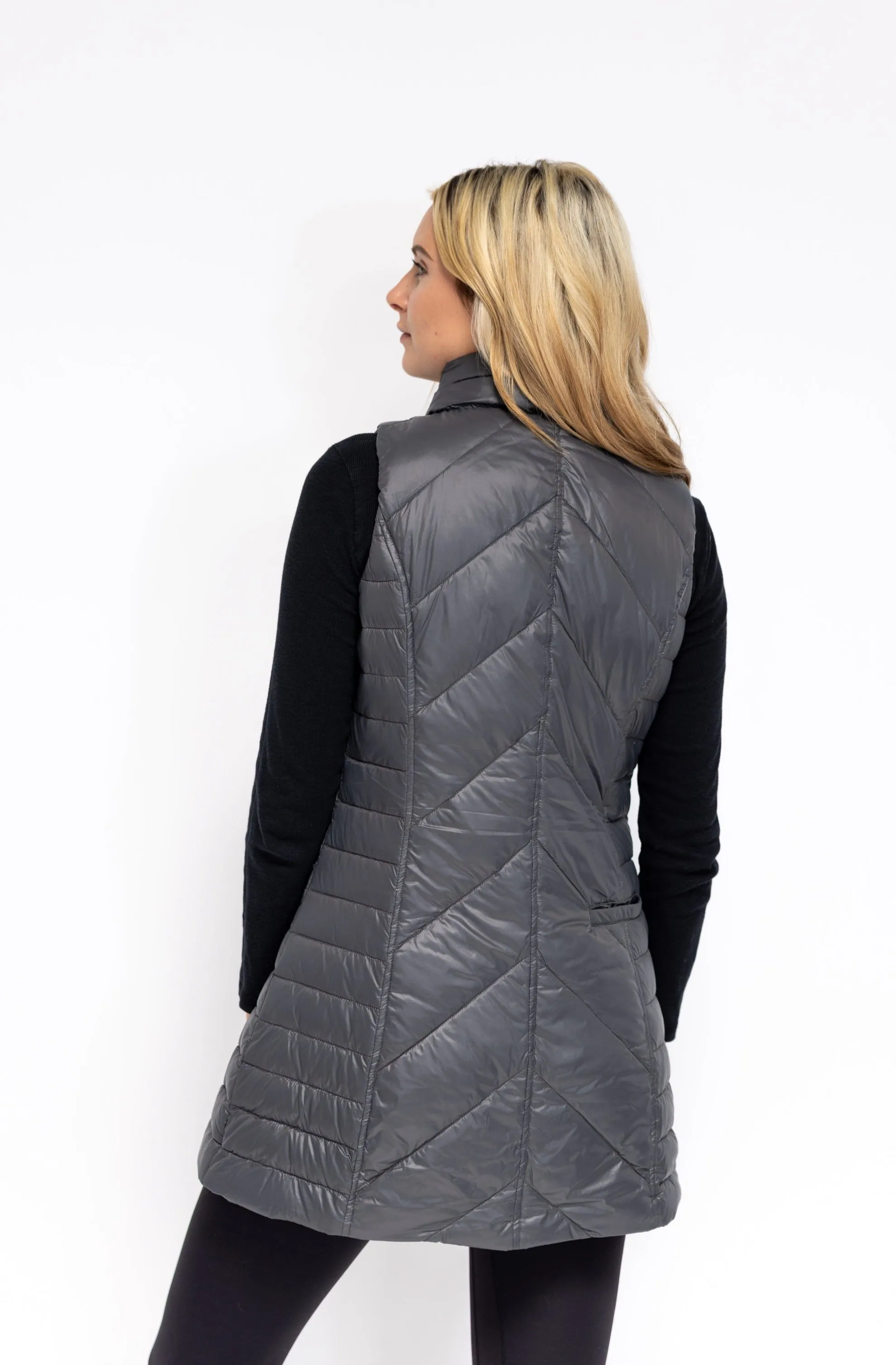 Chevron Quilted Vest