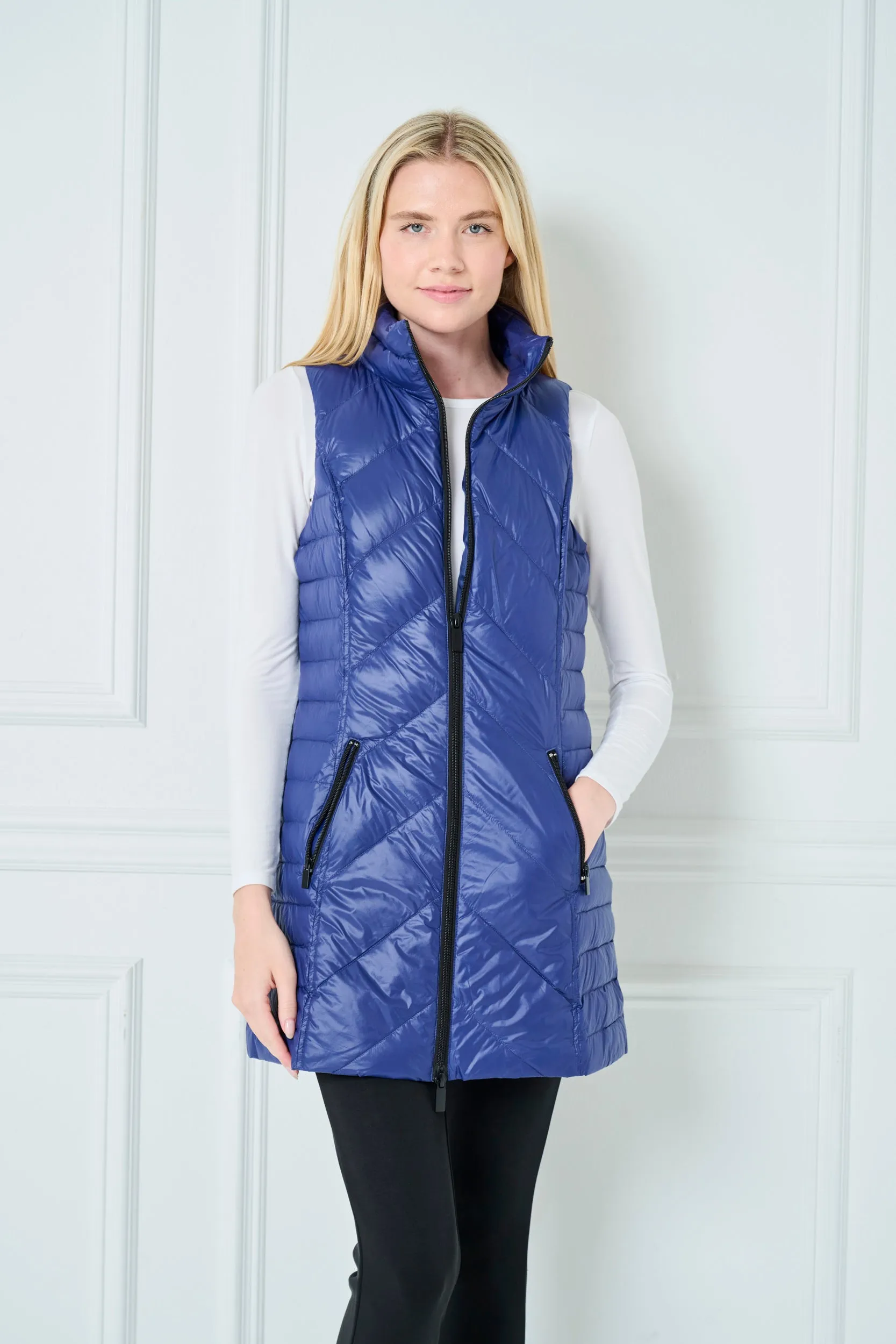 Chevron Quilted Vest