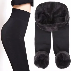 CHLEISURE S-XL 8 Colors Winter Leggings Women's Warm Leggings High Waist Thick Velvet Legging Solid All-match Leggings Women