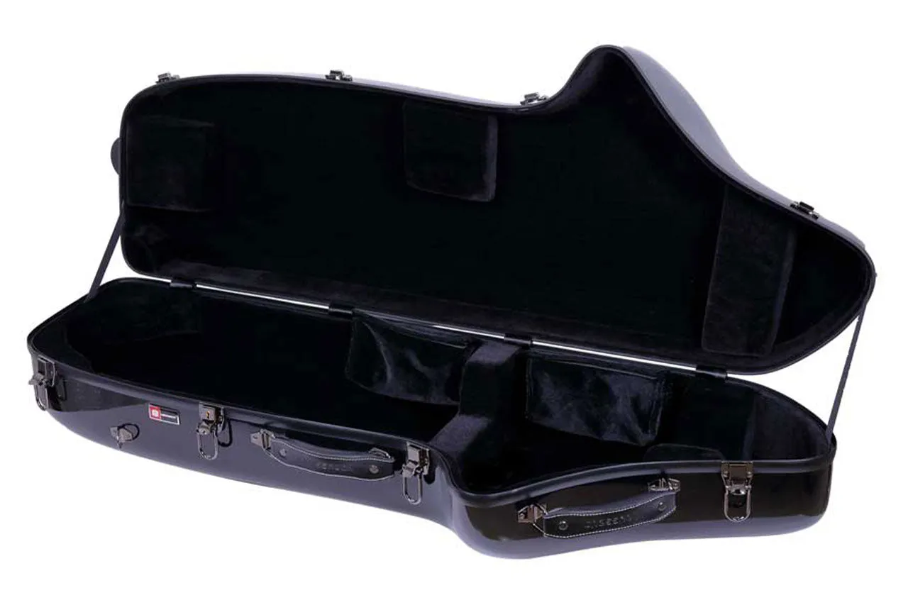 Crossrock CRF1020BS-BK Fiberglass Baritone Saxophone Case - Black