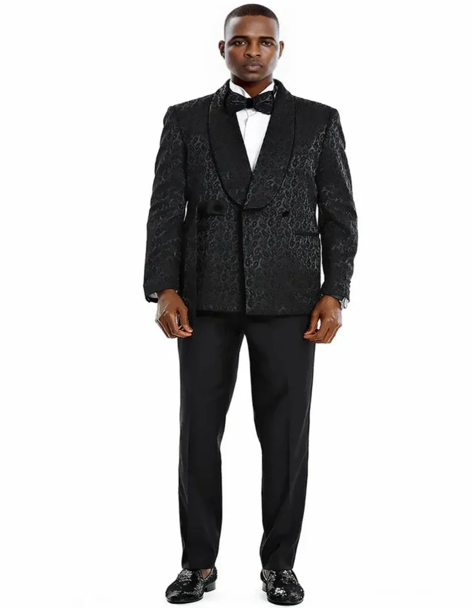 Double Breasted Tuxedo Jacket - Double Breasted Black Dinner Jacket