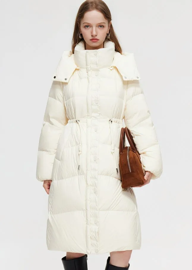 DRAWSTRING LONG DOWN JACKET