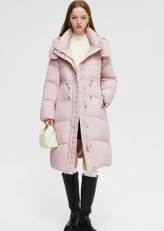 DRAWSTRING LONG DOWN JACKET