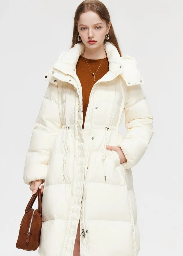 DRAWSTRING LONG DOWN JACKET