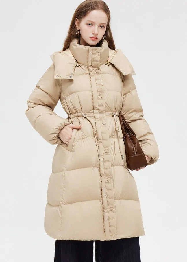 DRAWSTRING LONG DOWN JACKET