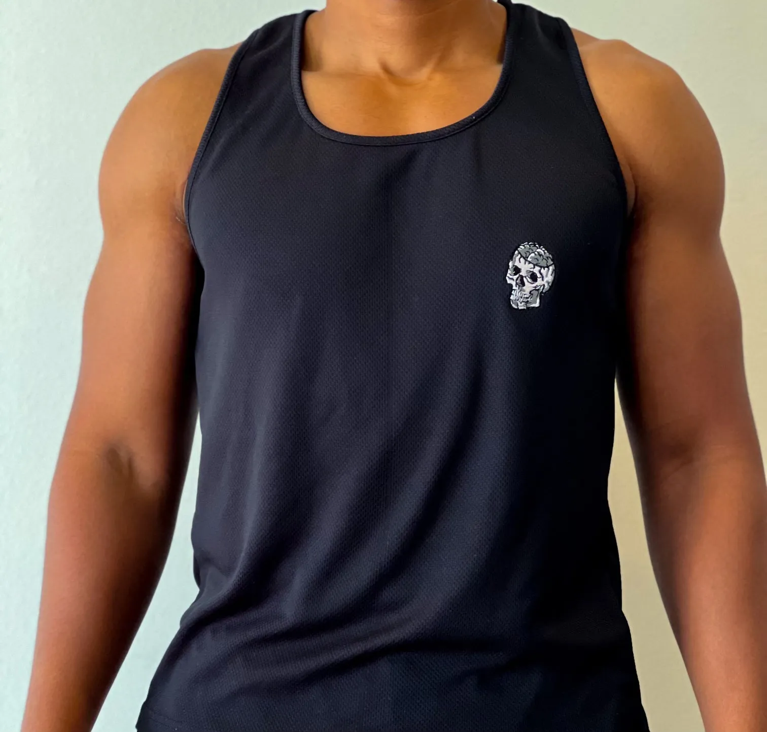 GoldMind$ Black Athletic Tank