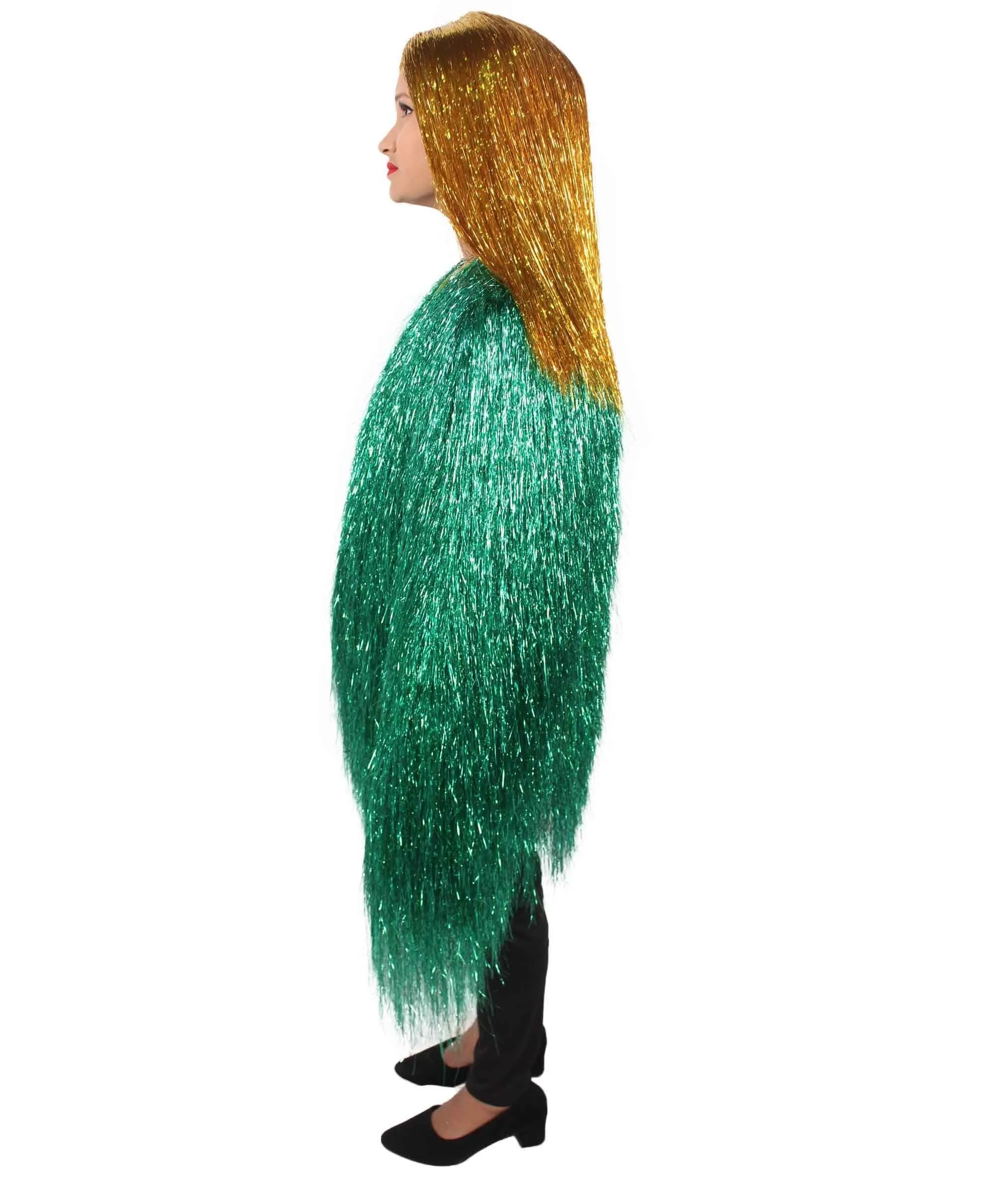 HPO Unisex Festival Carnival Thin Tinsel Jacket with Loose Fit | Extra Dense Tinsel | Multiple Size and Color Options