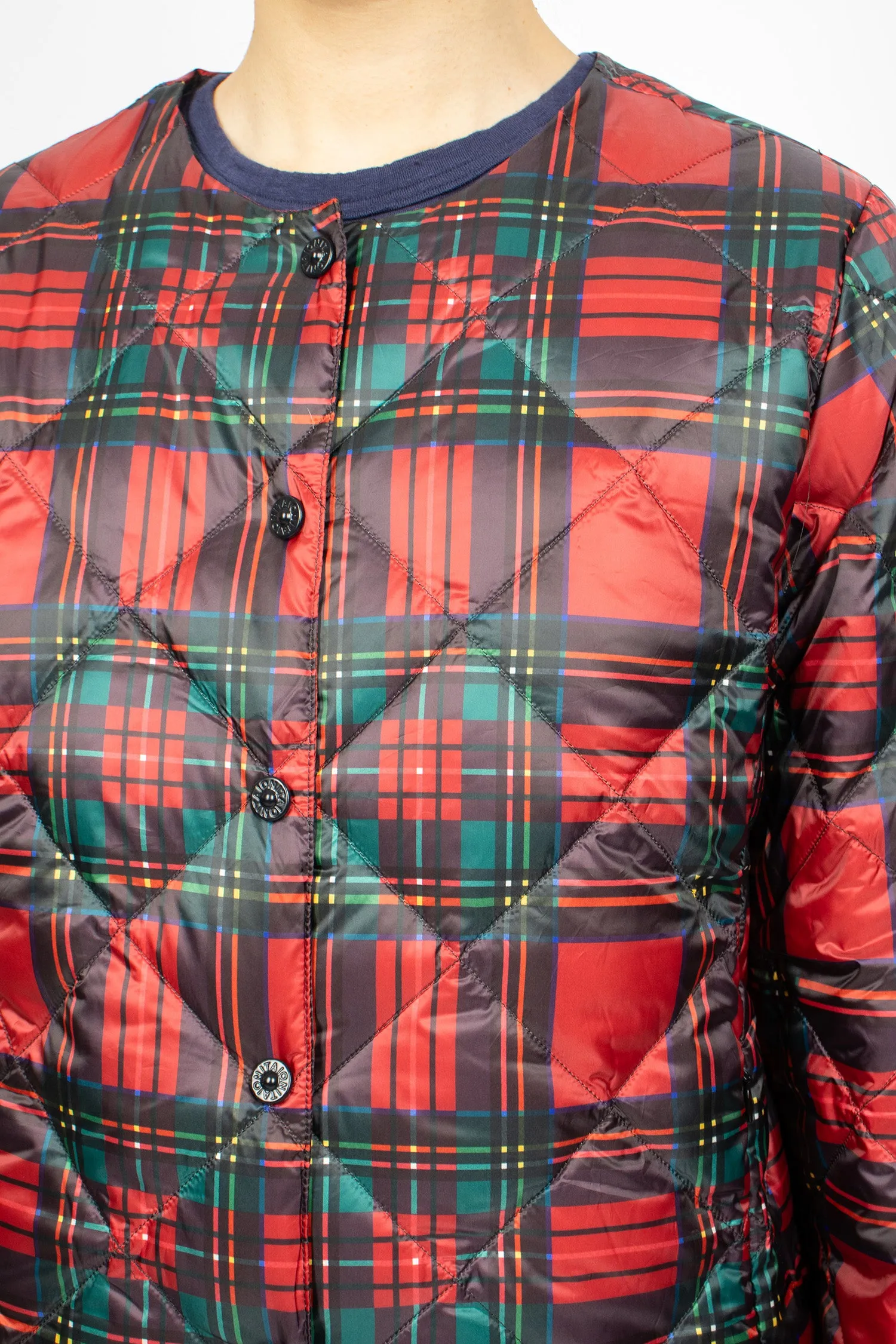 Ichi Antiquités x TAION Down Jacket Red Tartan