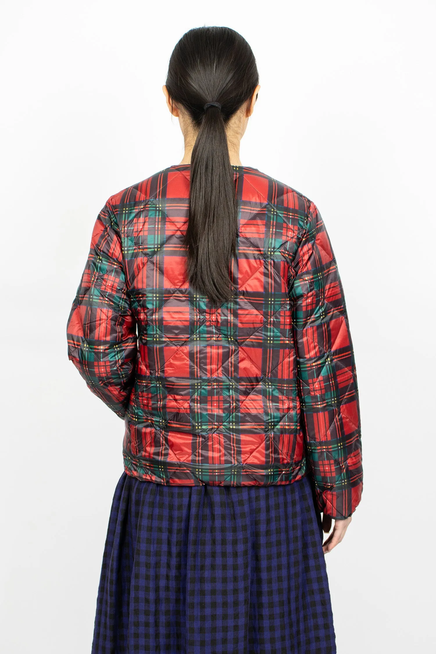 Ichi Antiquités x TAION Down Jacket Red Tartan