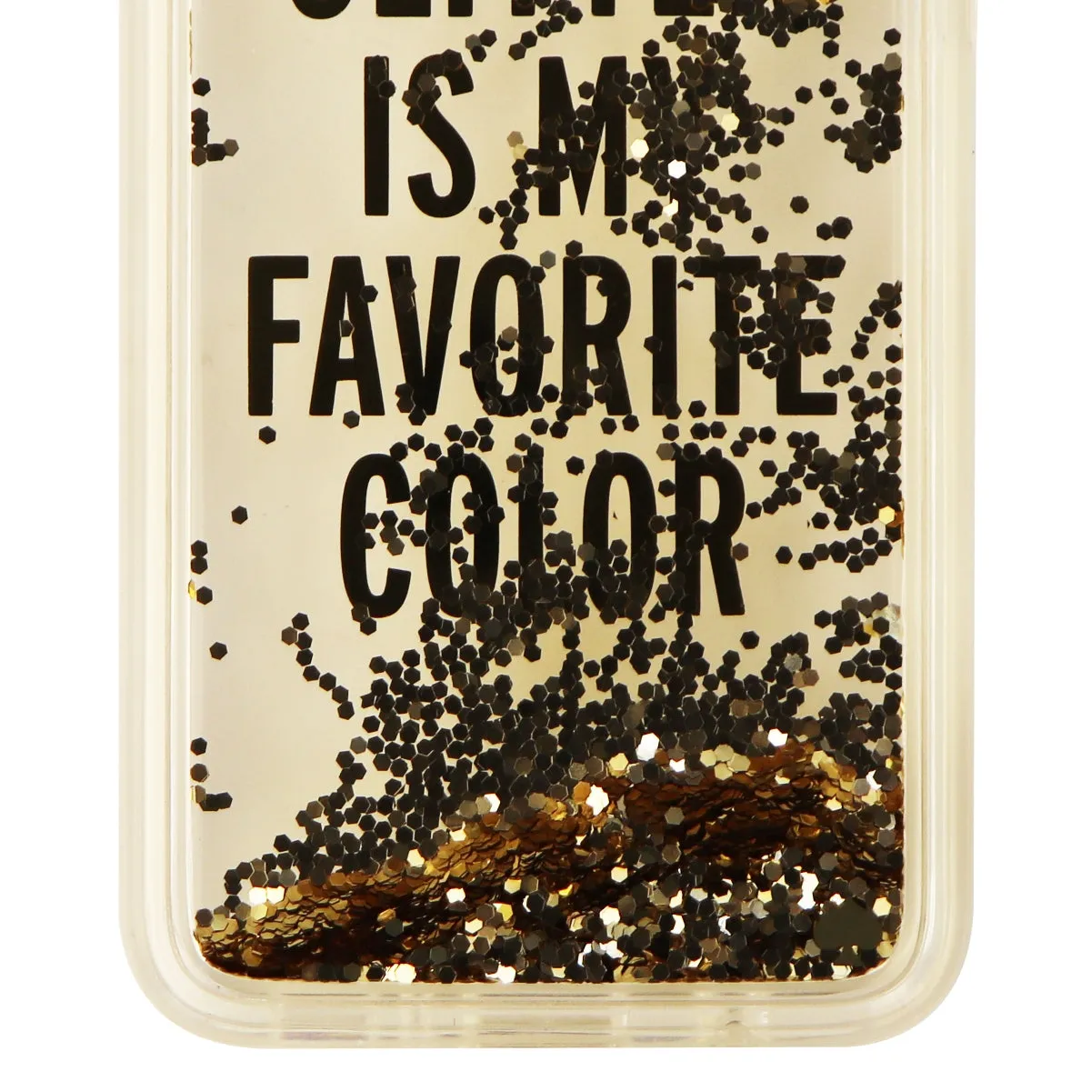 Kate Spade Liquid Glitter Hard Case for Samsung Galaxy S8 - Clear / Gold Glitter