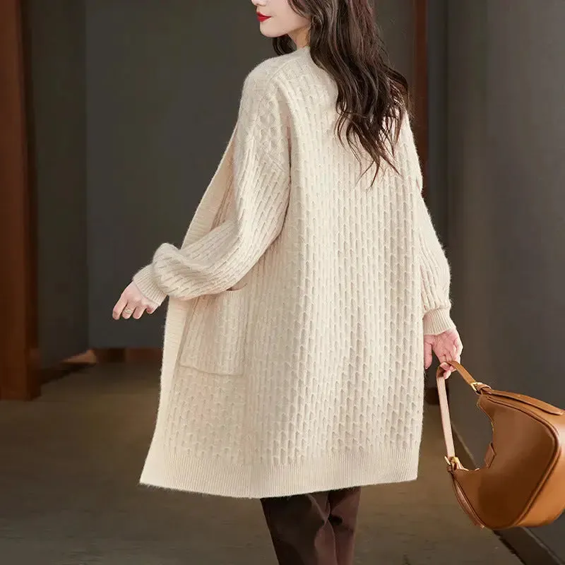 Knitted Thick Soft Loose Cardigan