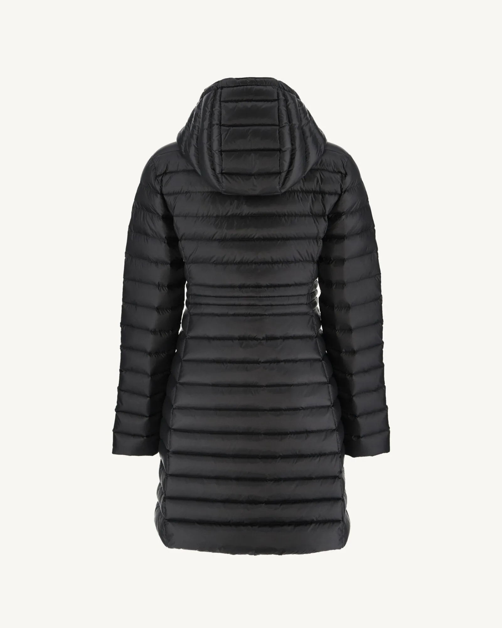 Long hooded down jacket Black Vero