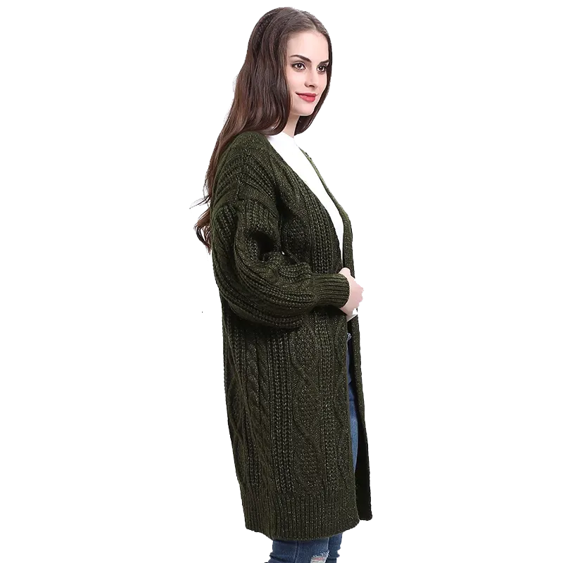 Long Winter Knitted Cardigan