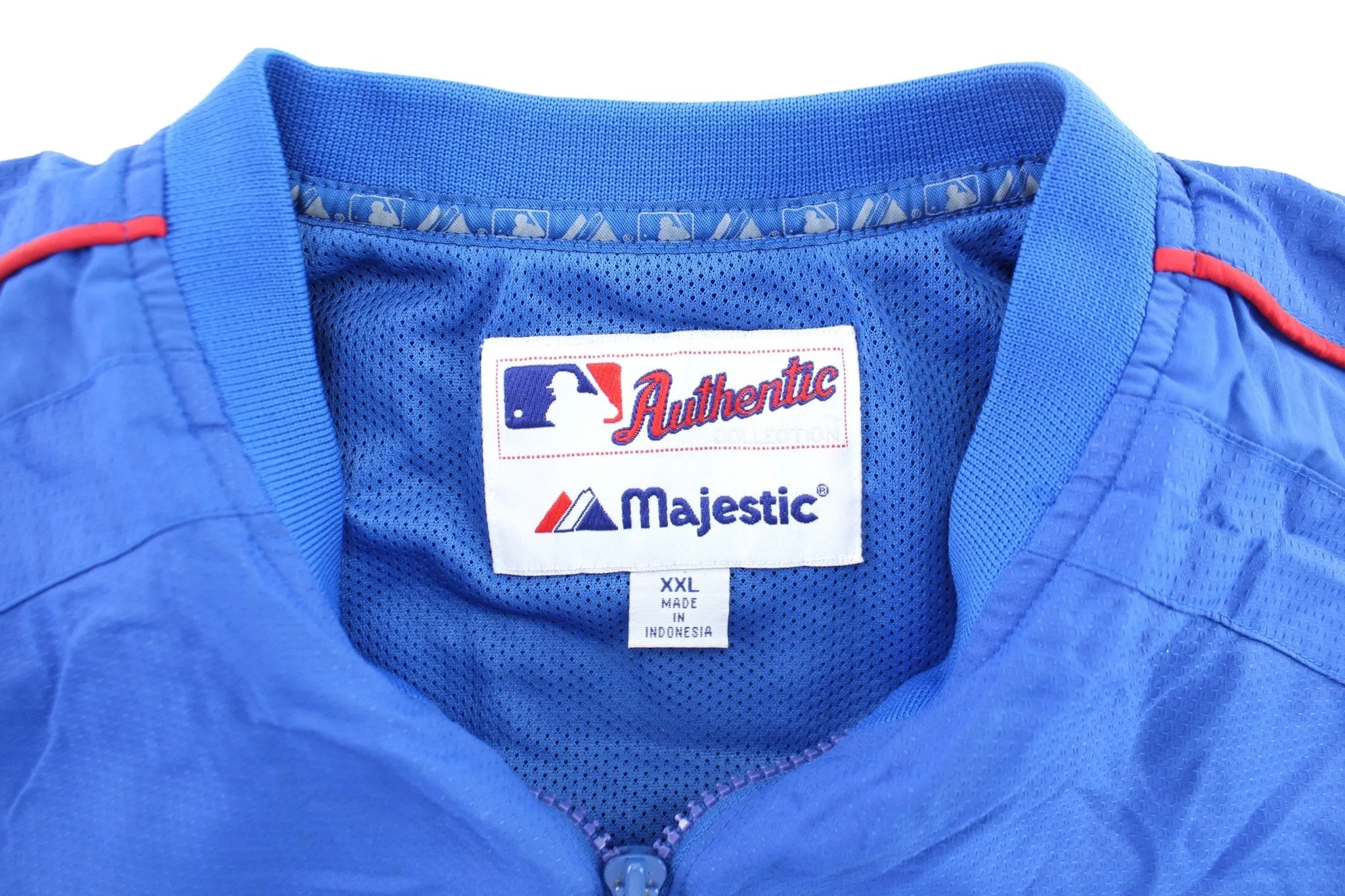 Majestic Embroidered Chicago Cubs Windbreaker Pullover