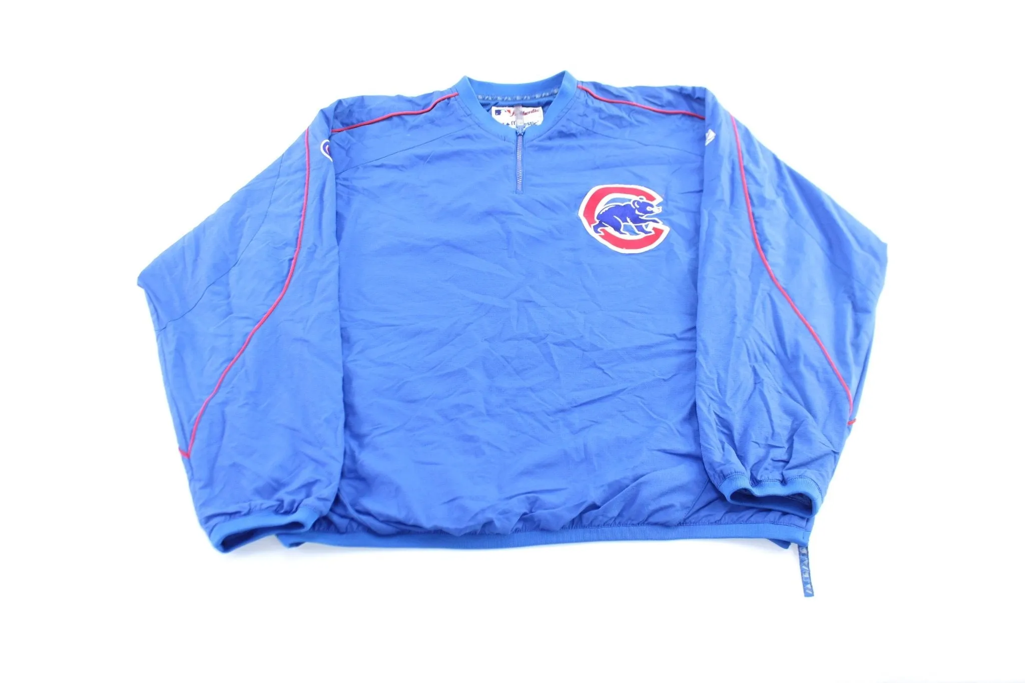 Majestic Embroidered Chicago Cubs Windbreaker Pullover