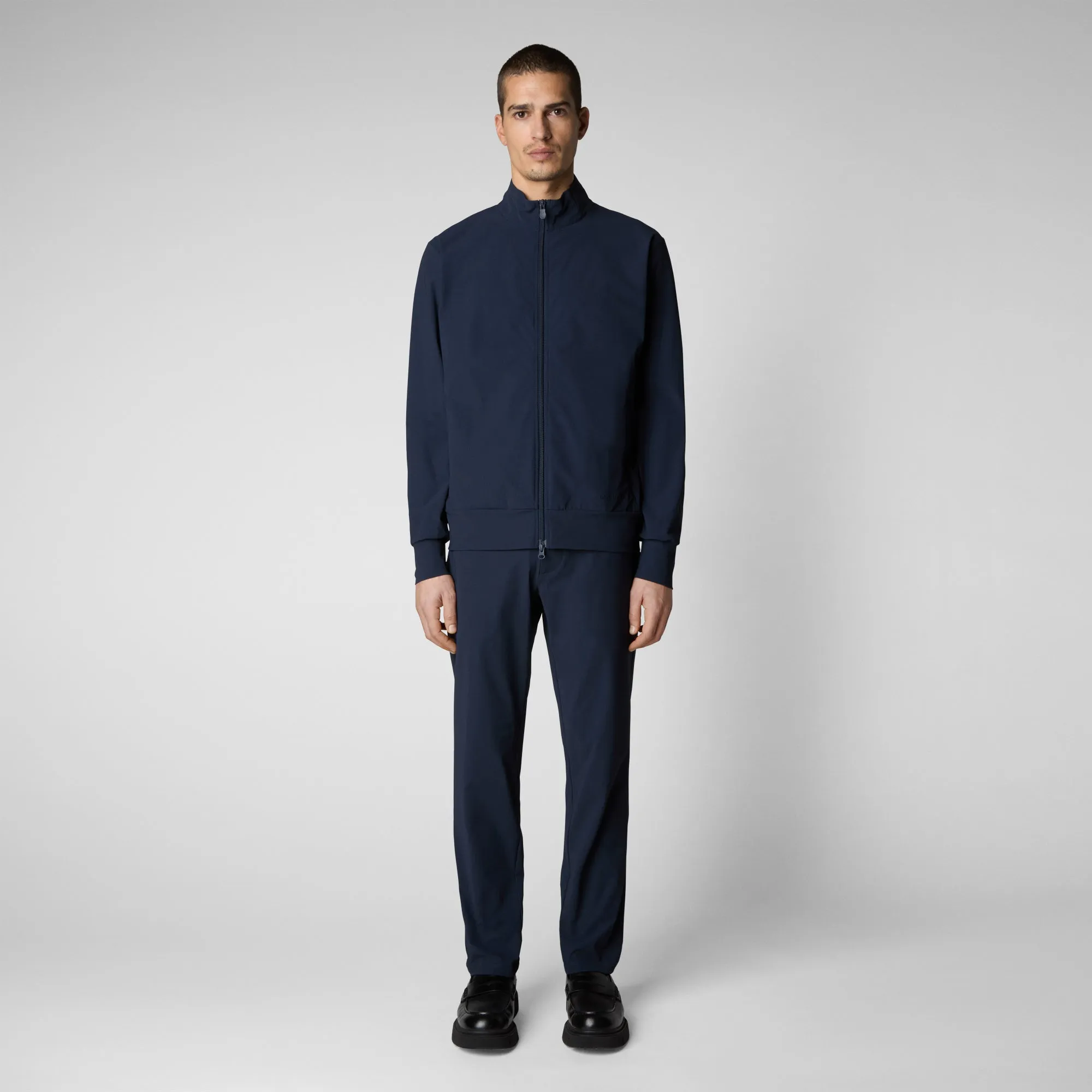 Men's Tulio Zip-Up Sweatshirt in Navy Blue