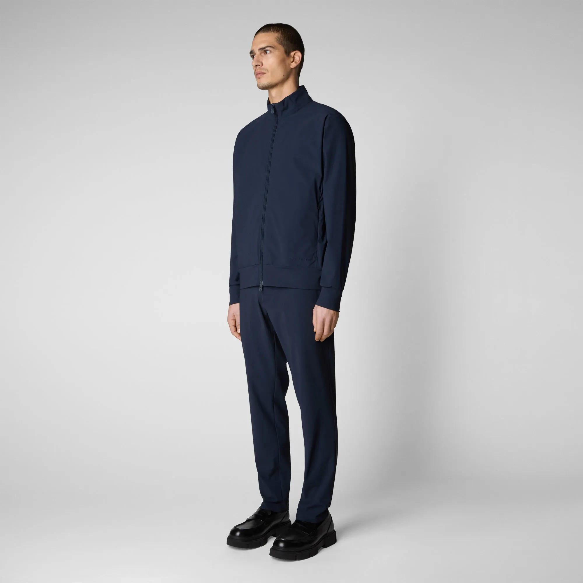 Men's Tulio Zip-Up Sweatshirt in Navy Blue