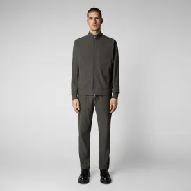 Men's Tulio Zip-Up Sweatshirt in Smoked Grey