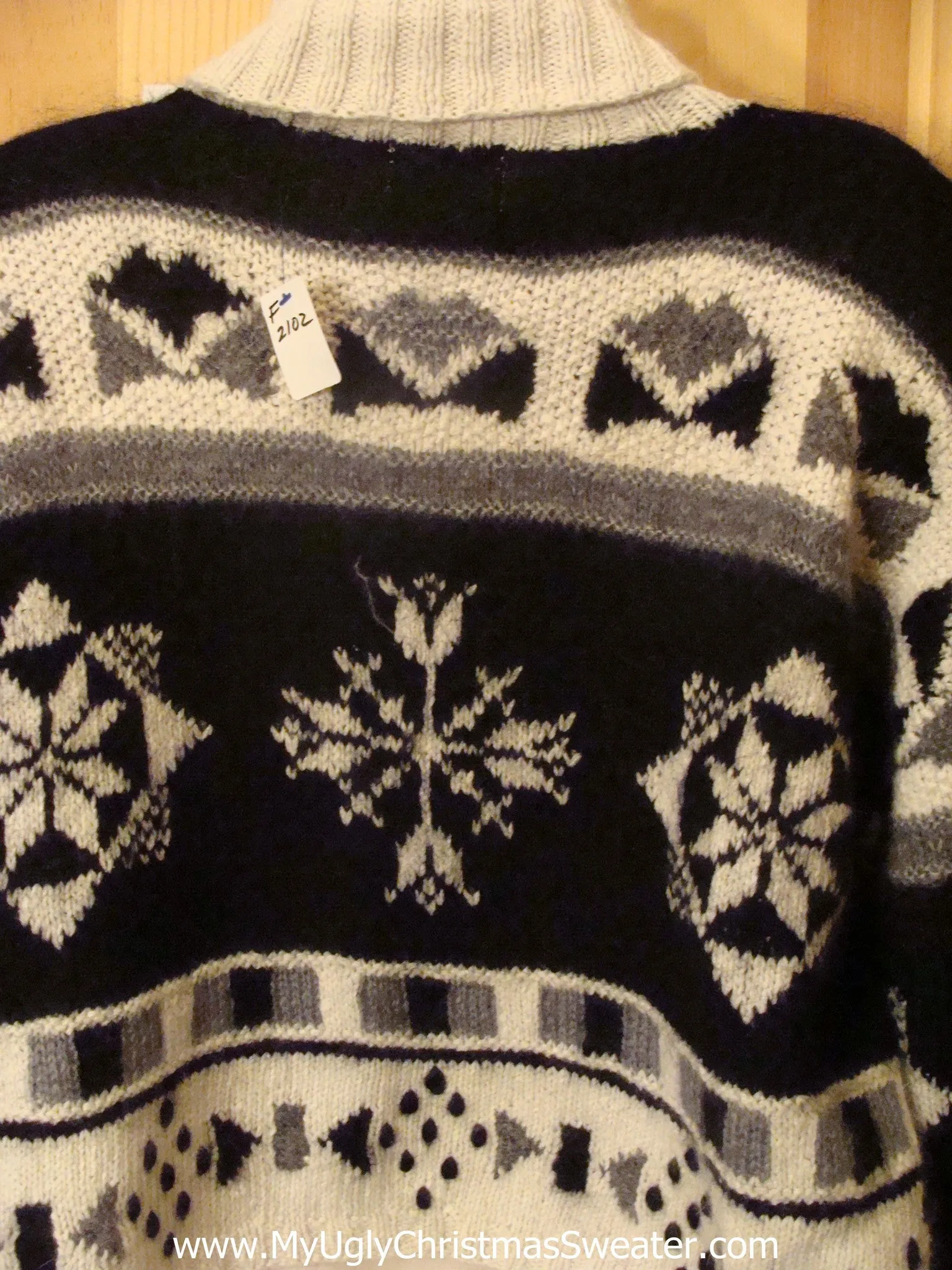 Nordic Ugly Christmas Sweater with Nordic Turtleneck