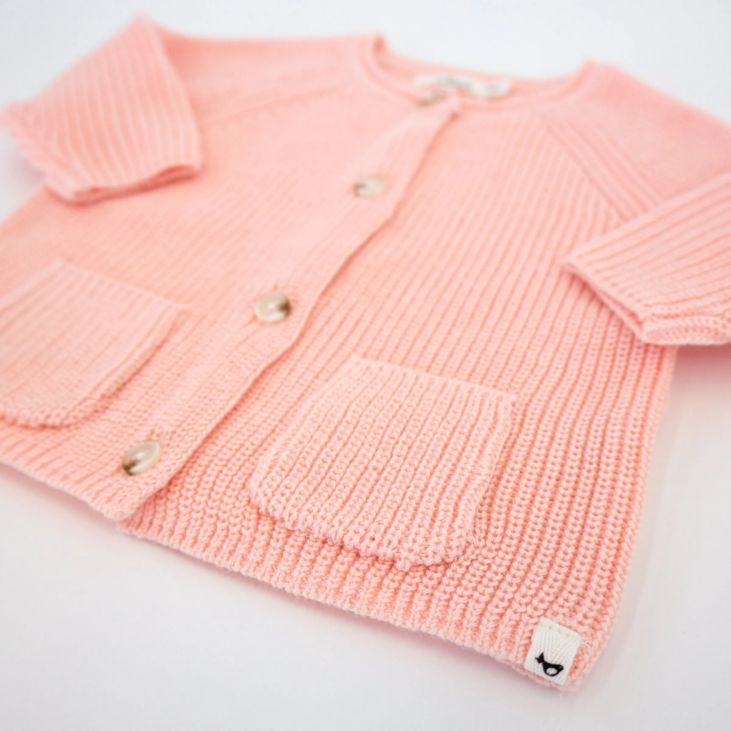 oh baby! Country Club Knitted Cardigan - Pale Pink