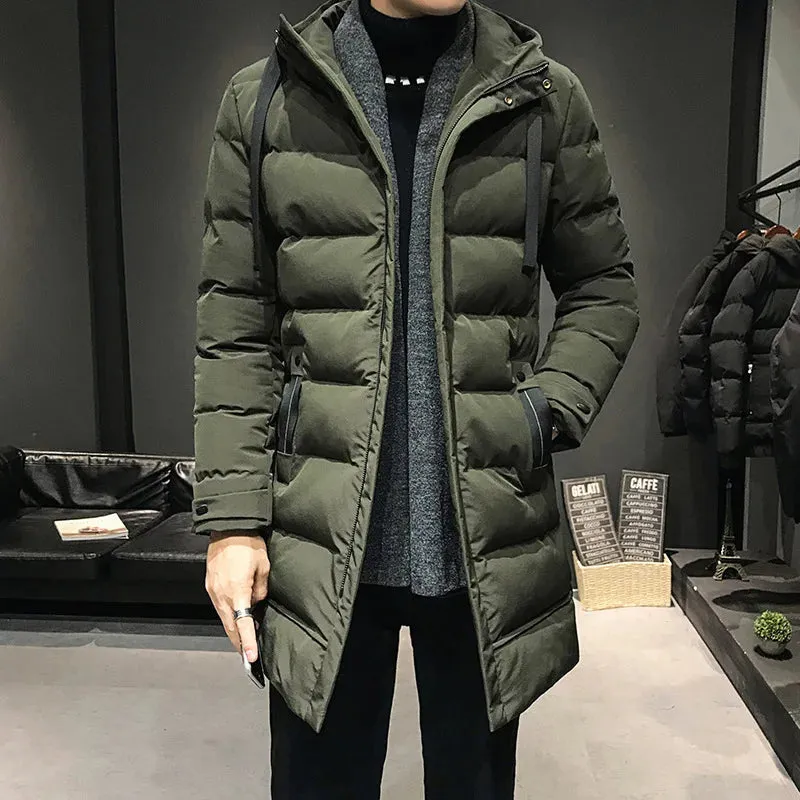 Olric | Elegante Lange Herren Winterjacke