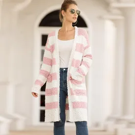 Patchwork Color Knitted Sweater Cardigan