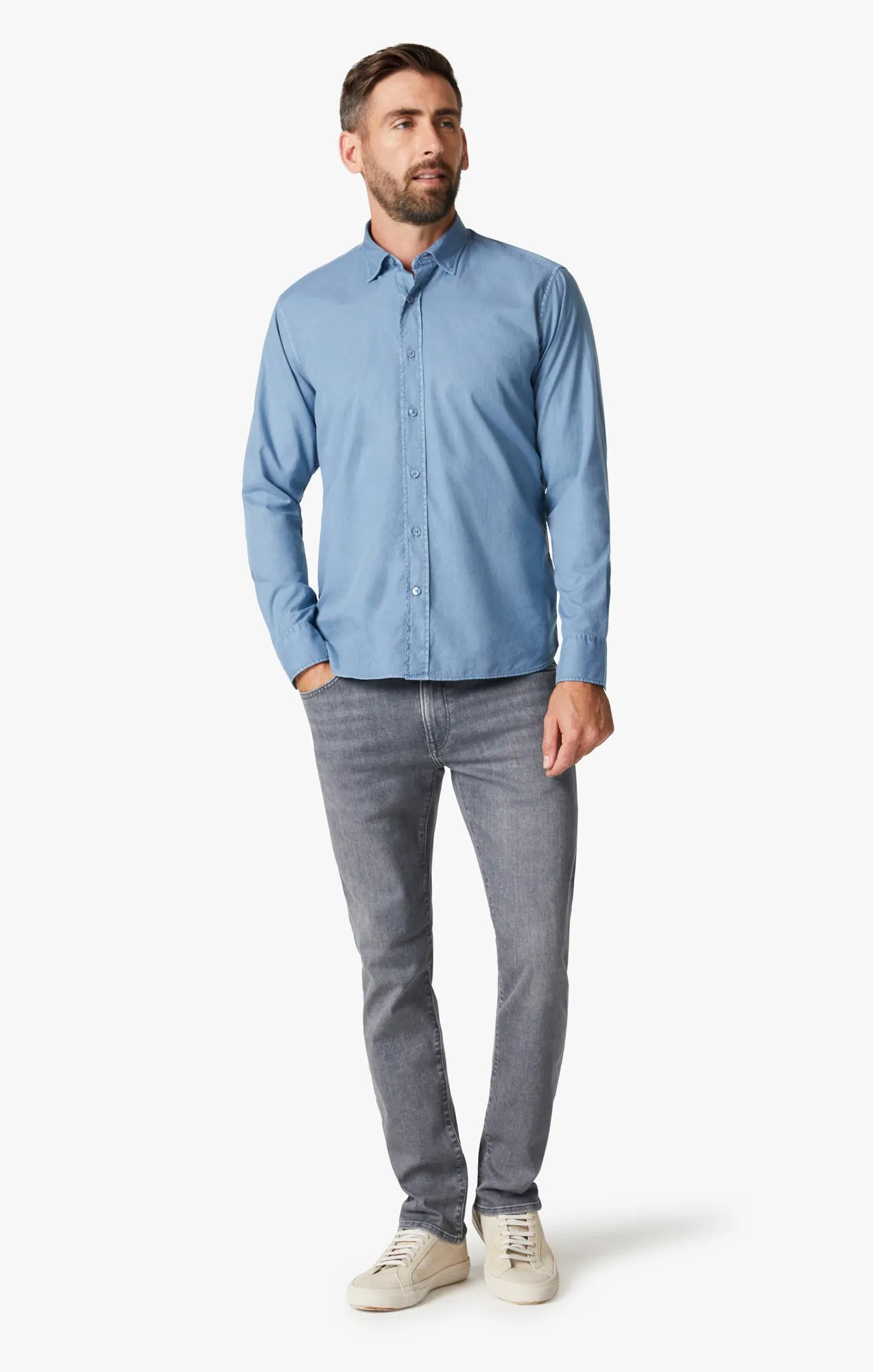 Poplin Shirt in Indigo