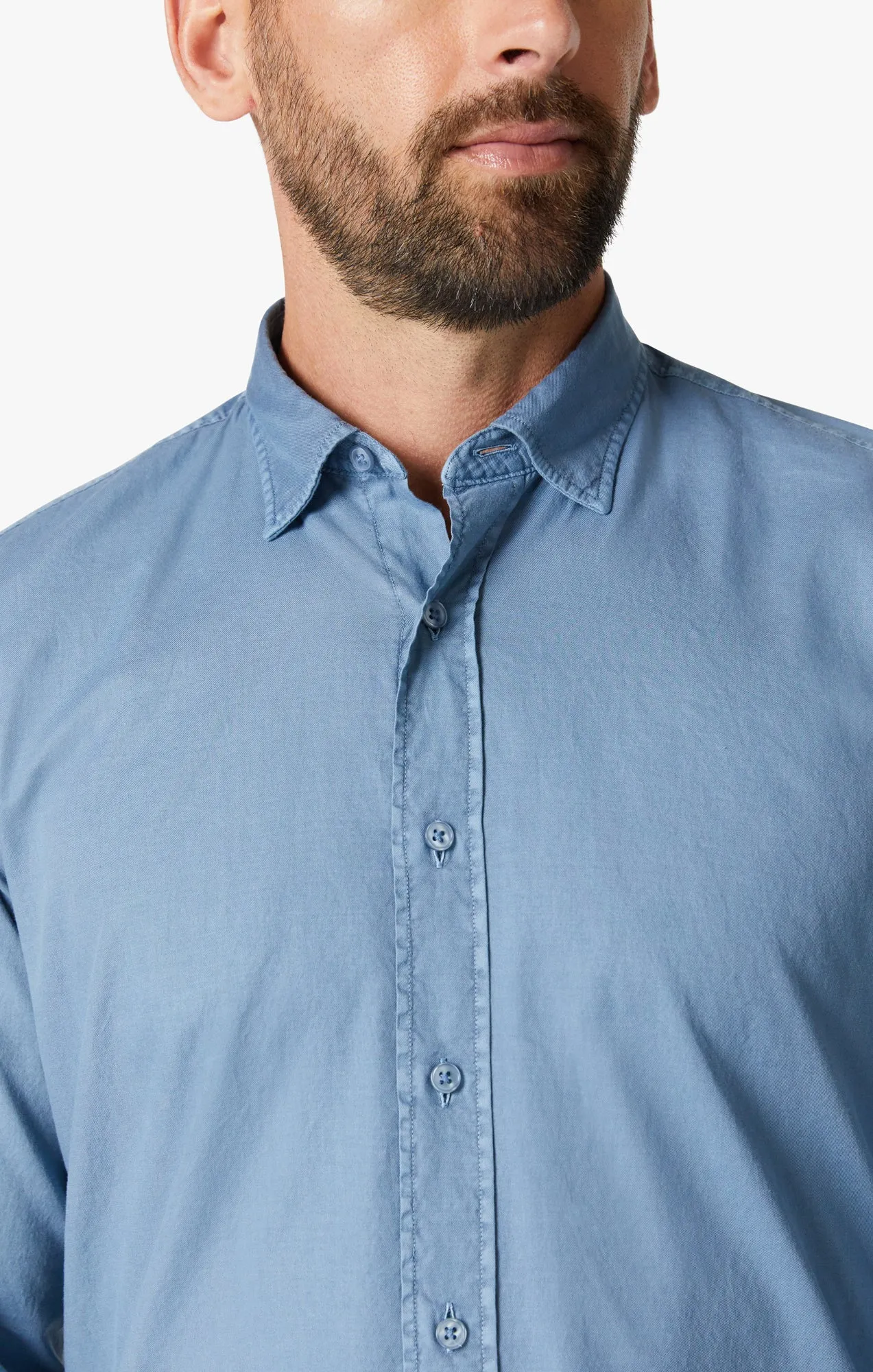 Poplin Shirt in Indigo