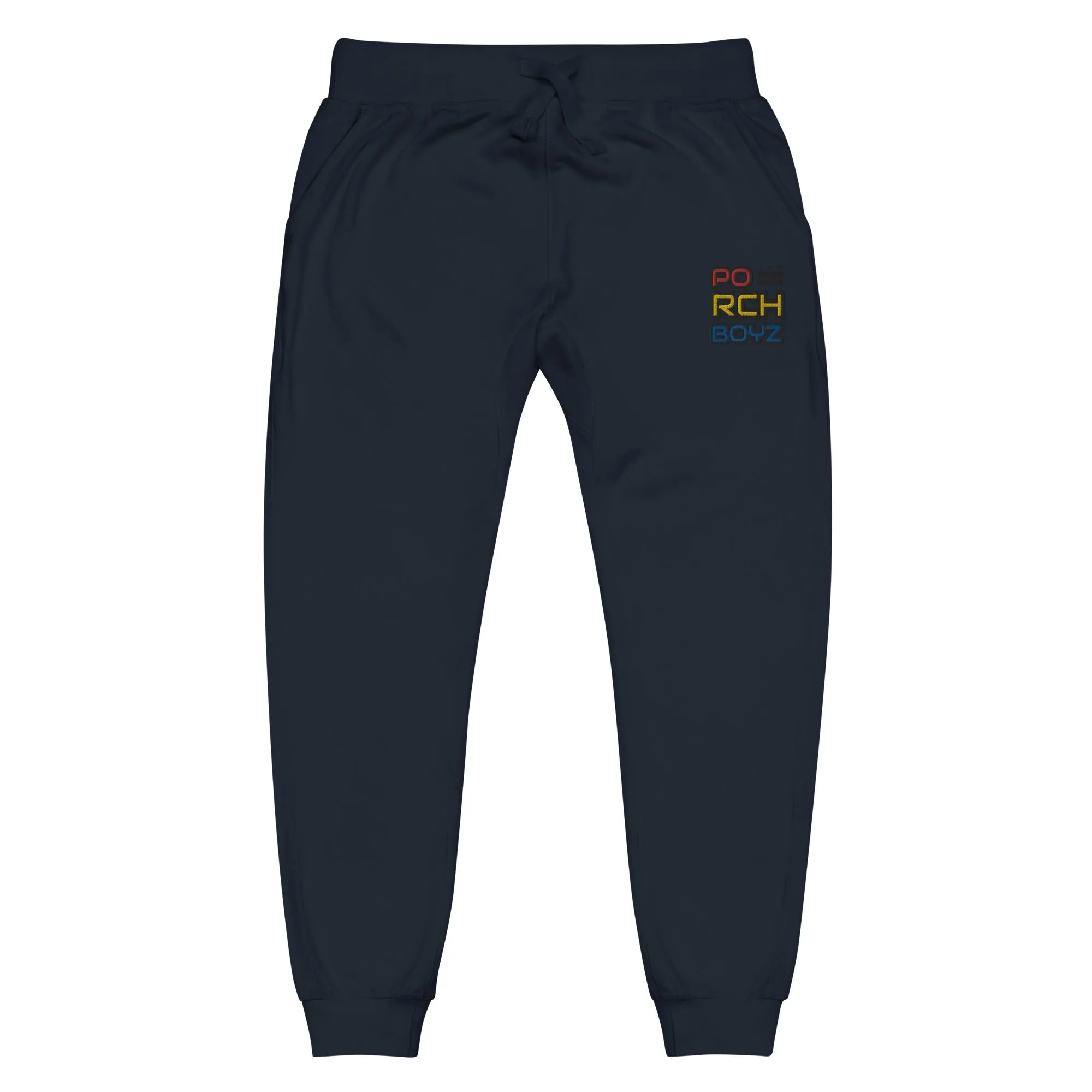 Porchboyz Multi/Colored Embroidered Unisex fleece sweatpants