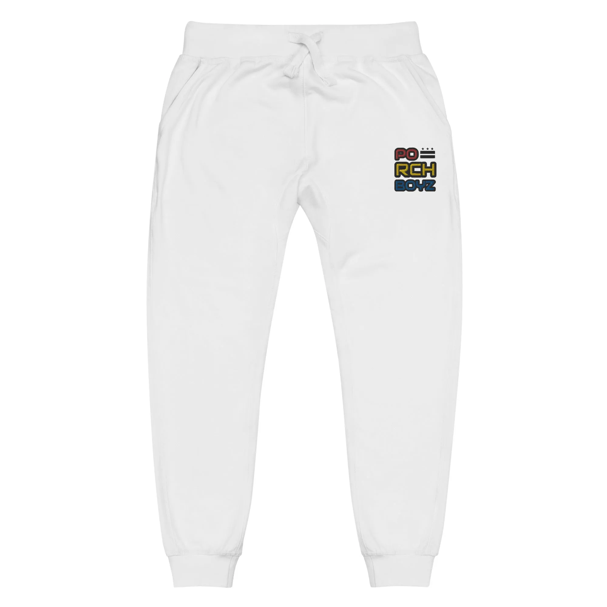 Porchboyz Multi/Colored Embroidered Unisex fleece sweatpants