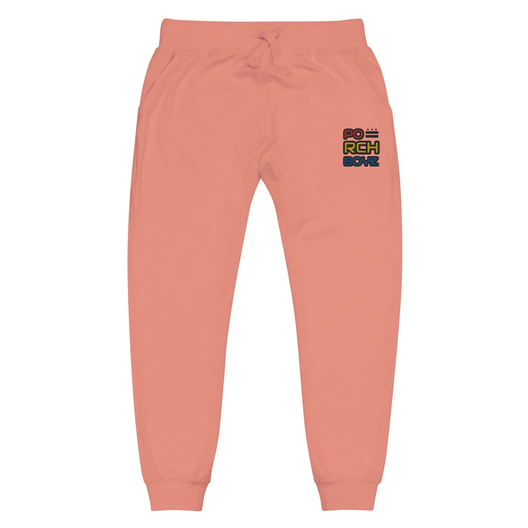 Porchboyz Multi/Colored Embroidered Unisex fleece sweatpants