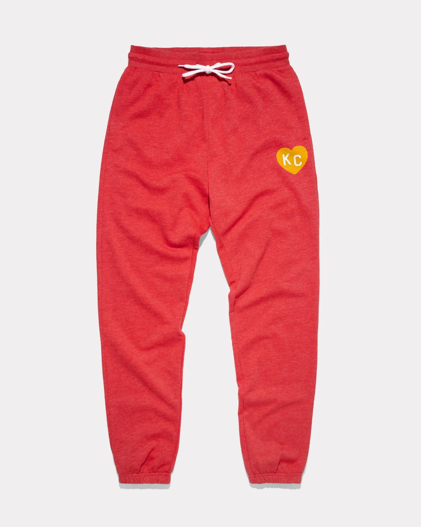 Red & Yellow KC Heart Sweatpants