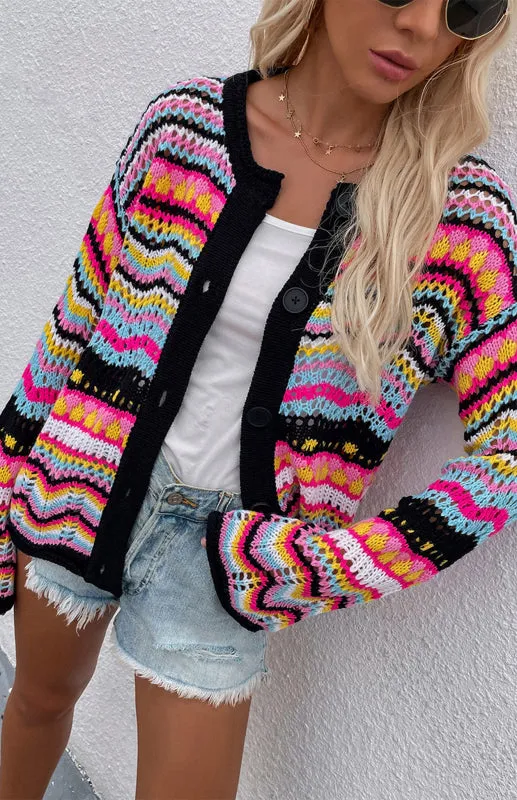 Rich In Time Knitted Cardigan