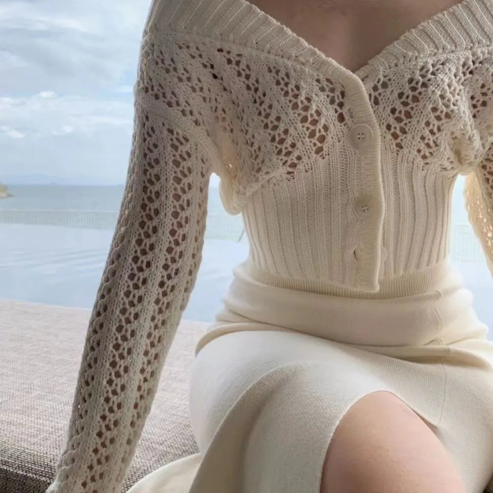 See-through Knitted Cardigan