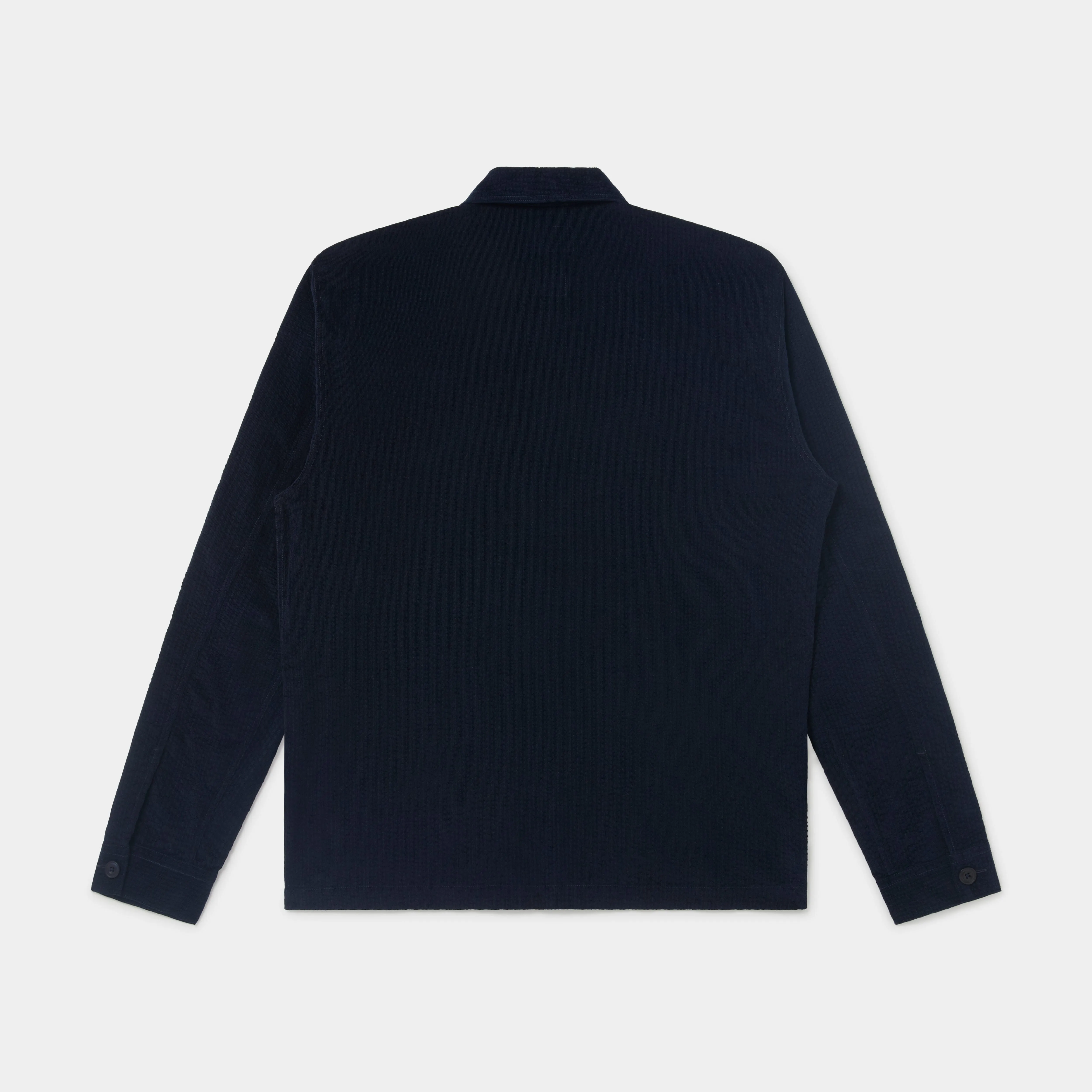 Seersucker Cord Utility Chore Jacket Mk II (Dark Navy)