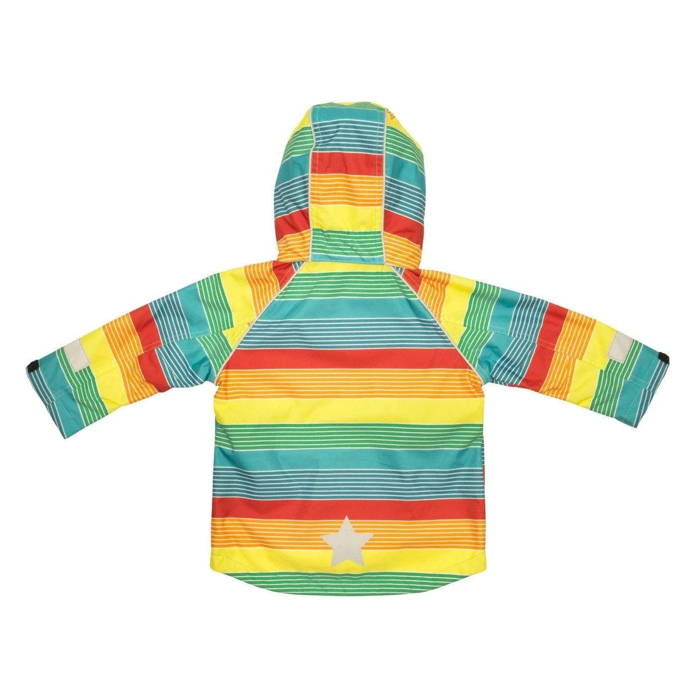 Shell Waterproof Breathable Jacket: Rainbow Stripe Sparrow