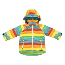 Shell Waterproof Breathable Jacket: Rainbow Stripe Sparrow