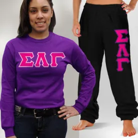 Sigma Lambda Gamma Long-Sleeve and Sweatpants, Package Deal - TWILL