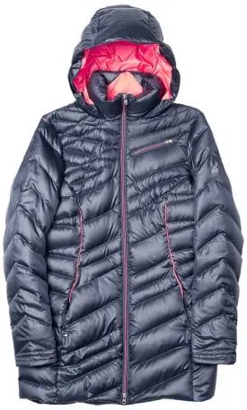 Spyder Timeless Long Down Jacket Hooded Coat - Womens