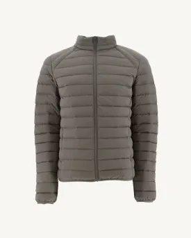 Taupe Aragon lightweight stretch puffer jacket