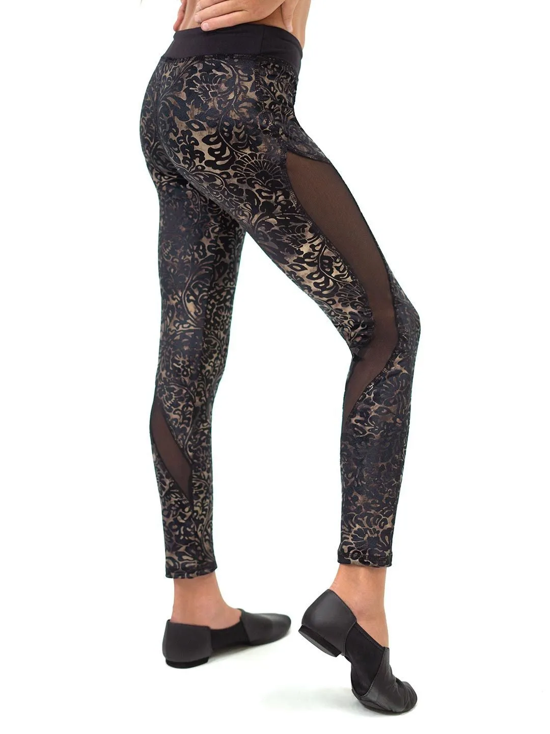 Teen mesh insert leggings