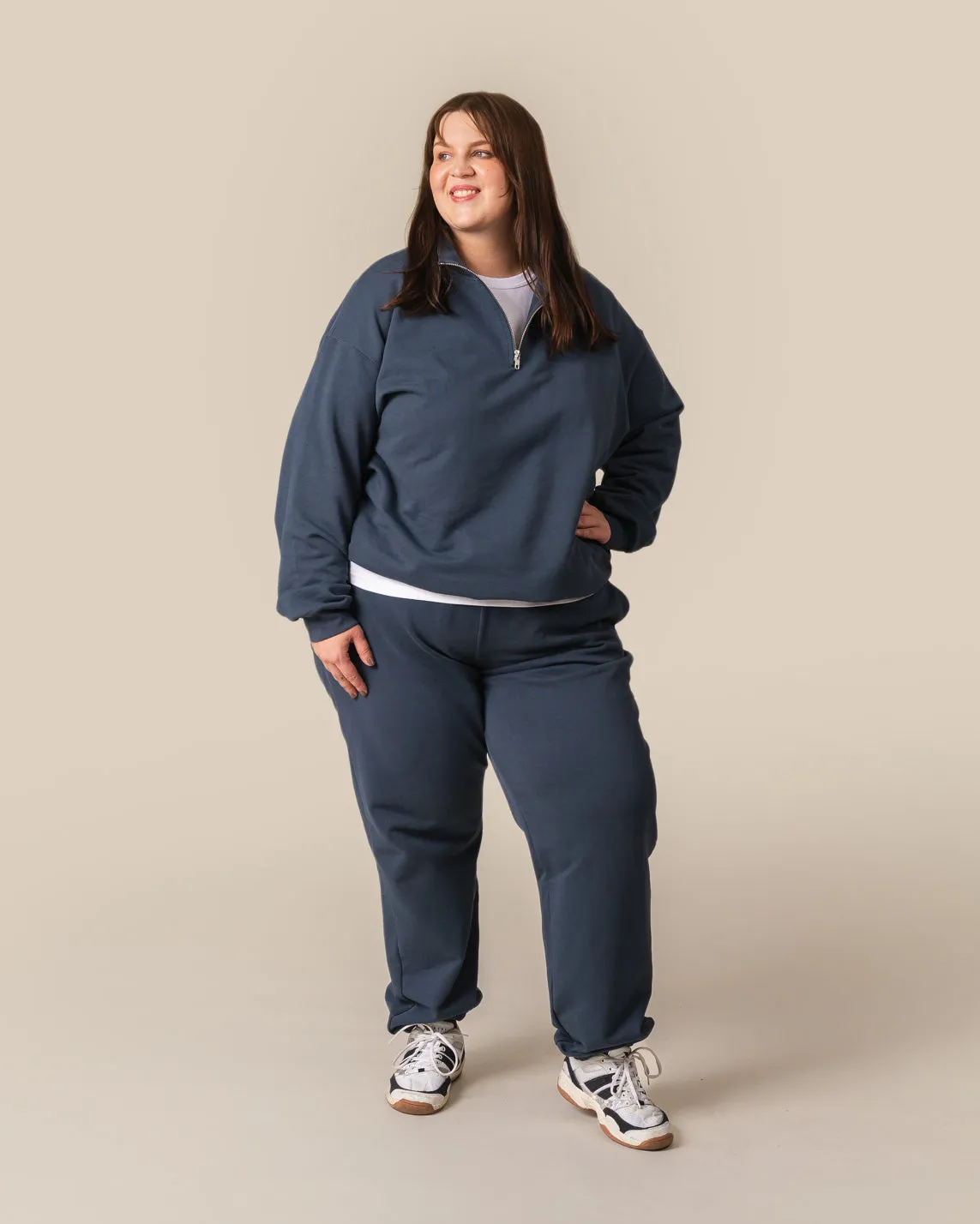 Toive College Pants Blue-Grey