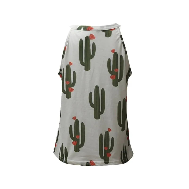 VenusFox Cactus Printed Tank Tops