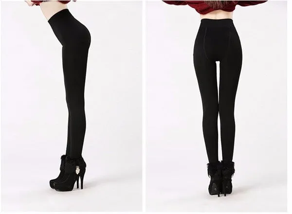 VenusFox Warm High Waist Velvet Leggings